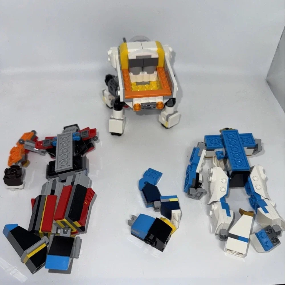 LEGO Creator and Ninjago Mechs, three sets.